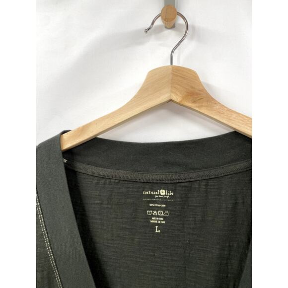 Natural Life Green Long Sleeve Jumpsuit Onesie - Picture 3 of 4